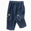 Balabala Baby Unisex Medium Stretch Modal Indigo Animal Shaped Jeans 0-3 Years Denim Blue Clearance