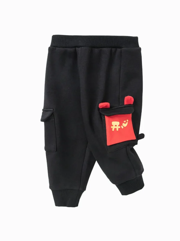 Balabala Baby Unisex Sheared Plush Knitted Trousers 0-3 Years Sale