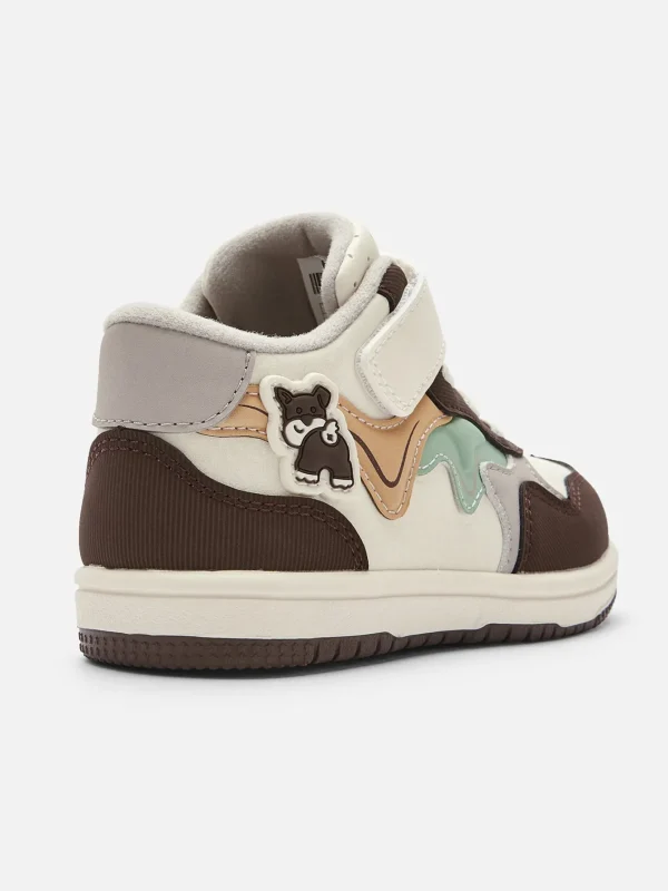 Balabala Boy Baby Sneakers White Coffee Hue Hot