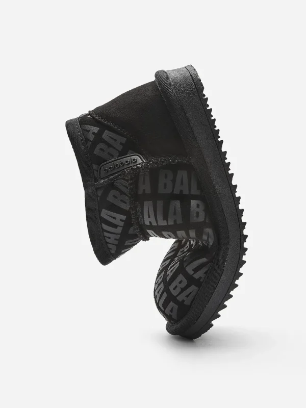 Balabala Boy Baby Toddler and Kids Water-Repellent Low-Top Plush Snow Boots Black Best Sale