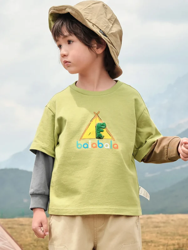 Balabala Boy Toddler Long Sleeve T-Shirt New