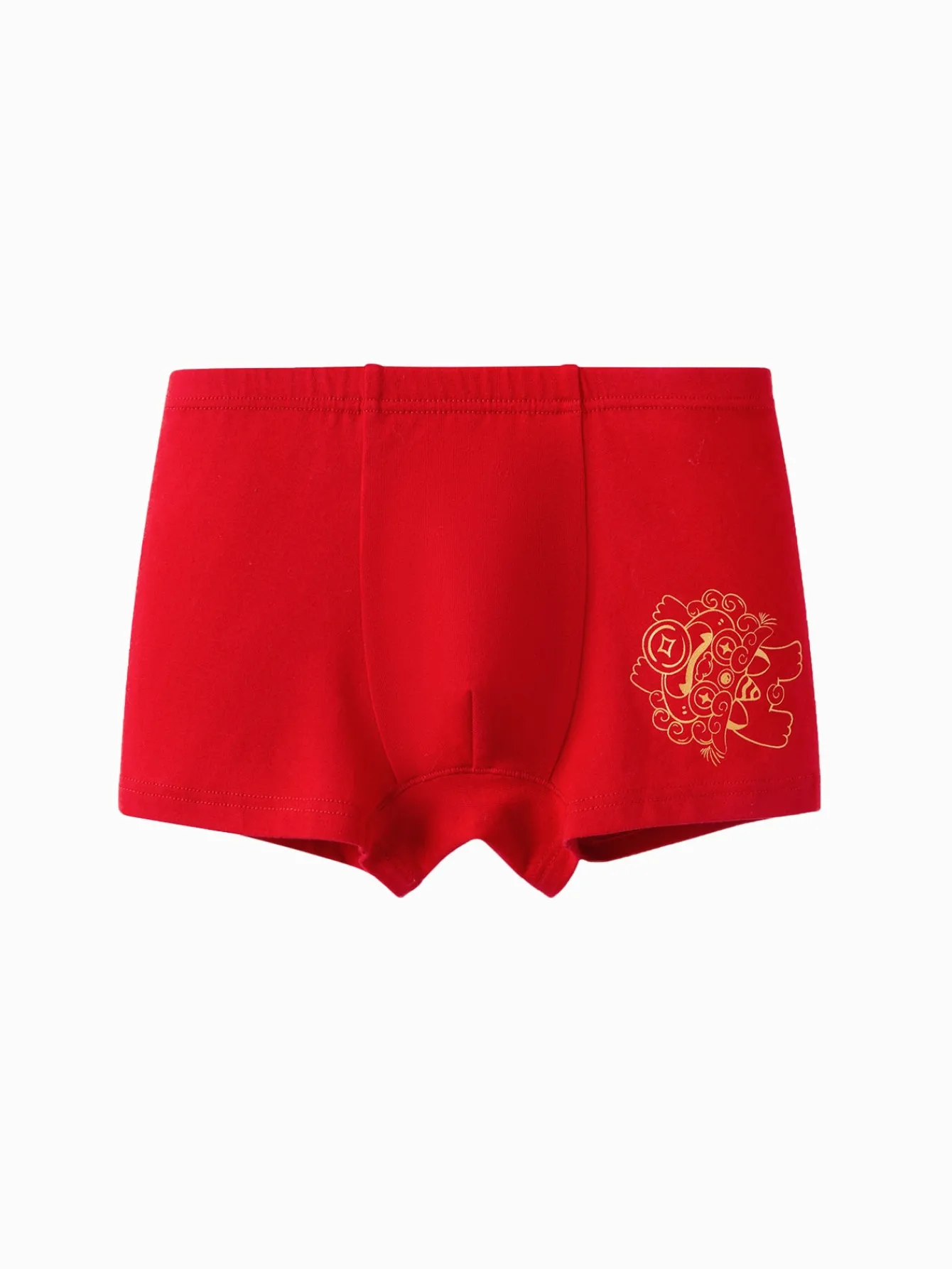 Balabala Boy Underwear Boxer Birefs Cotton Animal Year Red Shorts The Year of Snake New Year Suit White Red Discount