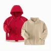 Balabala Boys' Jacket Color Blocked Hooded Two Piece Set 2025 New Spring Workwear Style Chinese Red Flash Sale