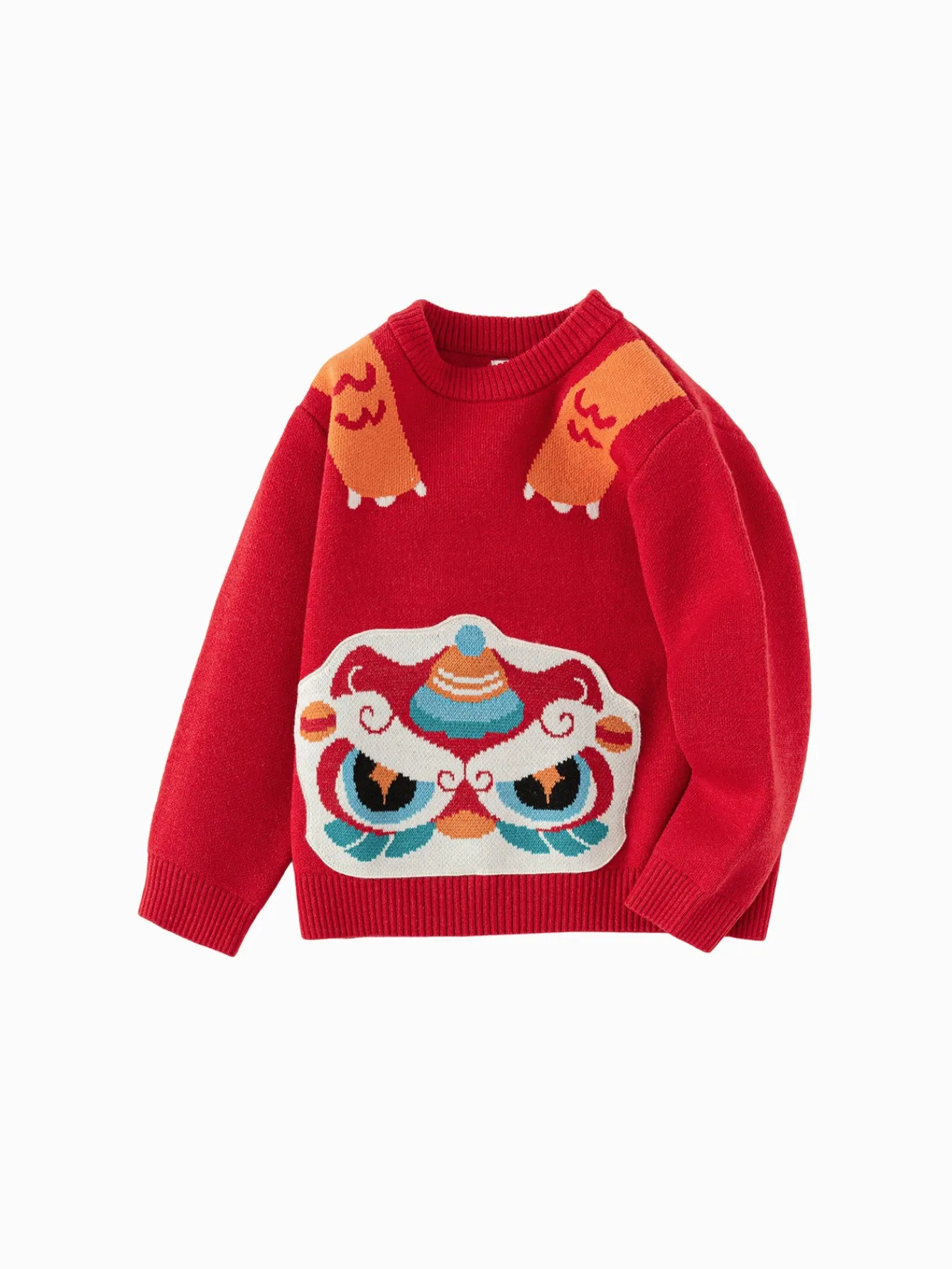 balabala_boys_sweater_new_year_jacquard_knitted_sweater__spring_and_autumn_new_style_new_year_outfit_3.webp Balabala boys' sweater New Year jacquard knitted sweater 2025 spring and autumn new style New Year outfit Chinese Red Cheap