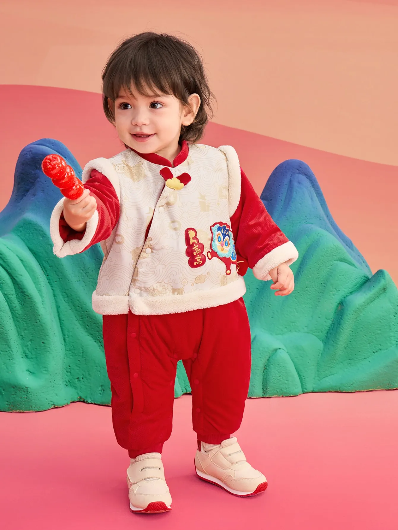 Balabala Children Clothes Baby Cotton Jumpsuit Newborn Romper 2025 New Year Shop