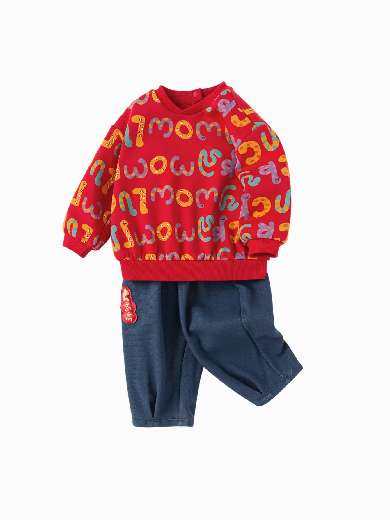 Balabala Children Clothes Baby Suit Baby Clothes 2025 New Sports 2Pcs Pack Cute Fleece Trendy Discount