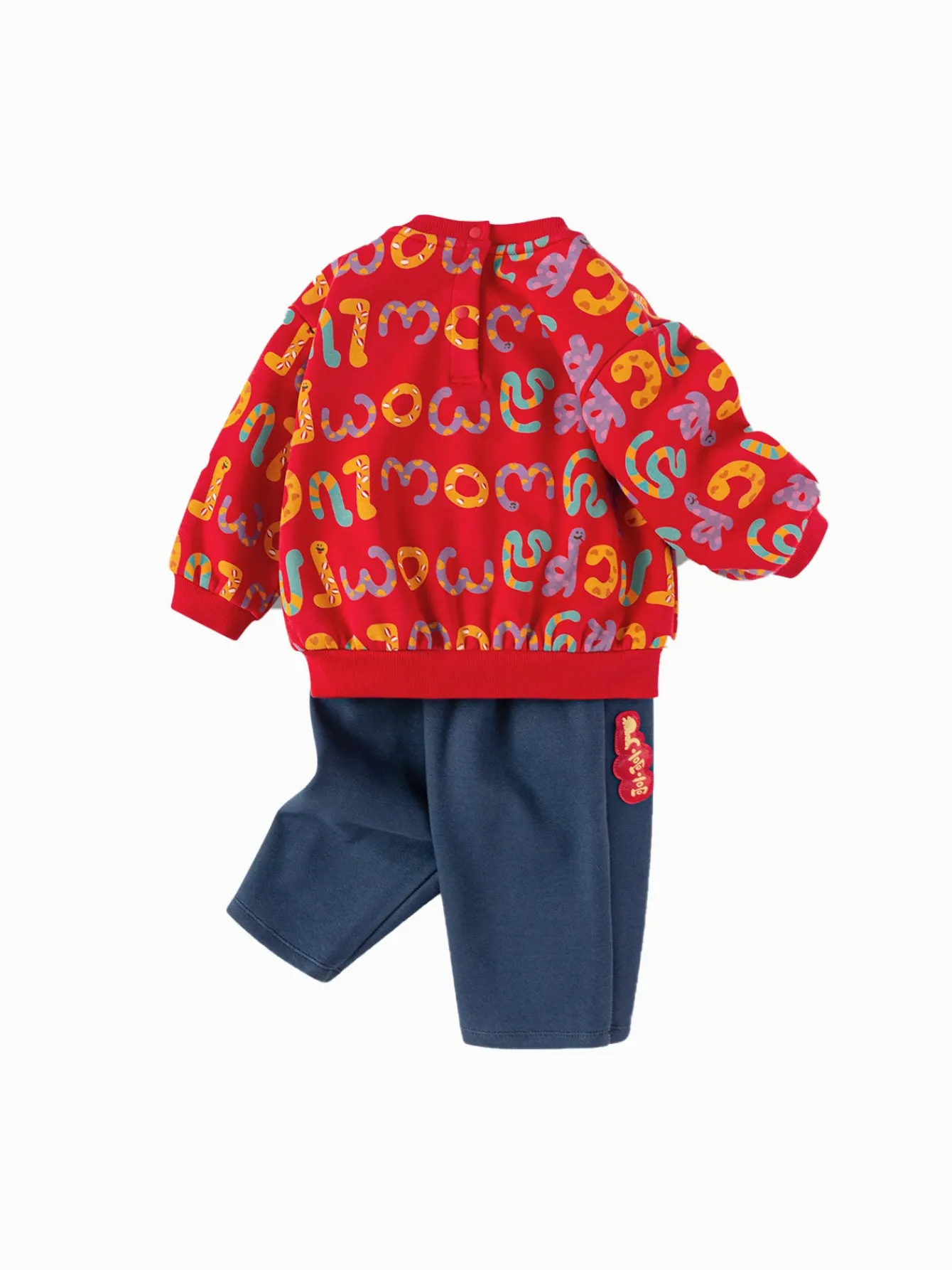 Balabala Children Clothes Baby Suit Baby Clothes 2025 New Sports 2Pcs Pack Cute Fleece Trendy Discount