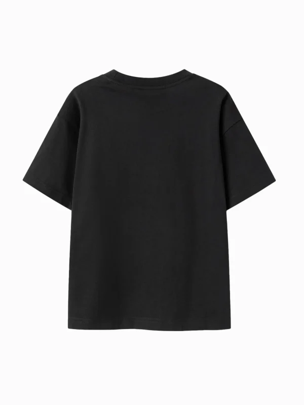 Balabala Children Clothes Boy And Girl Short Sleeve T-Shirt 2024 New Autumn And Winter Crew Neck New Year's Outfit Cheap