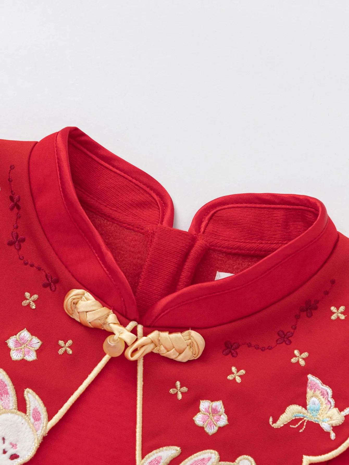 Balabala Children Clothes Girl New Chinese Style Dress 2025 Winter New Mesh Princess New Year's Dress Red Fashion