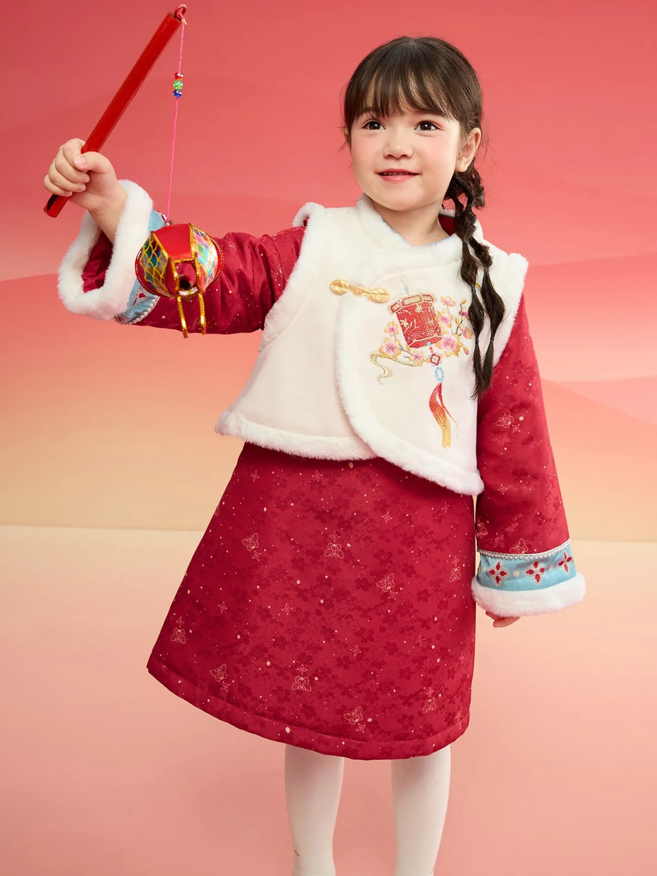 balabala_children_clothes_girl_qipao_suit_new_chinese_style__winter_new_toddler_new_years_outfit_0.webp Balabala Children Clothes Girl Qipao Suit New Chinese Style 2025 Winter New Toddler New Year's Outfit Red Best