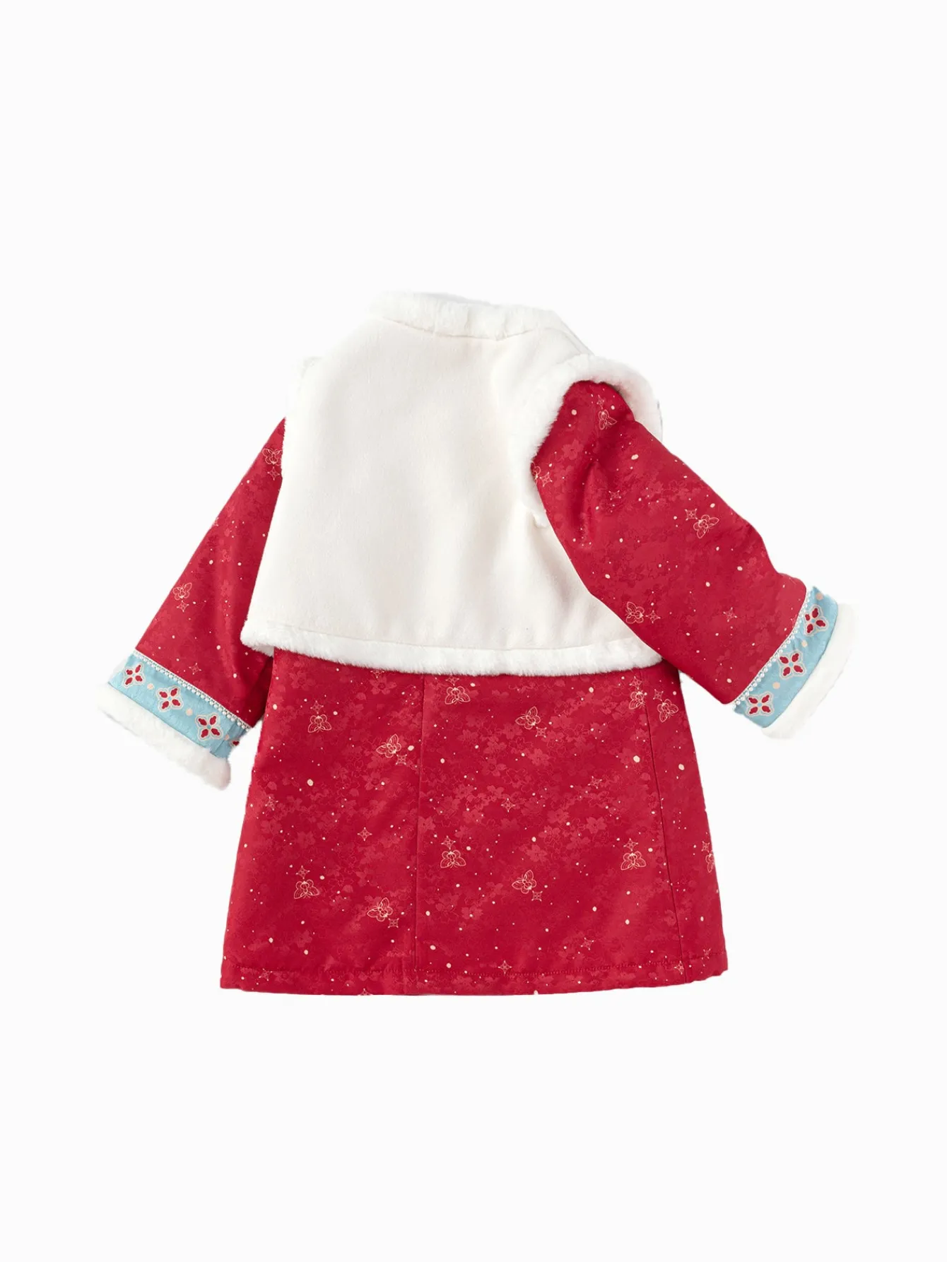 balabala_children_clothes_girl_qipao_suit_new_chinese_style__winter_new_toddler_new_years_outfit_4.webp Balabala Children Clothes Girl Qipao Suit New Chinese Style 2025 Winter New Toddler New Year's Outfit Red Best