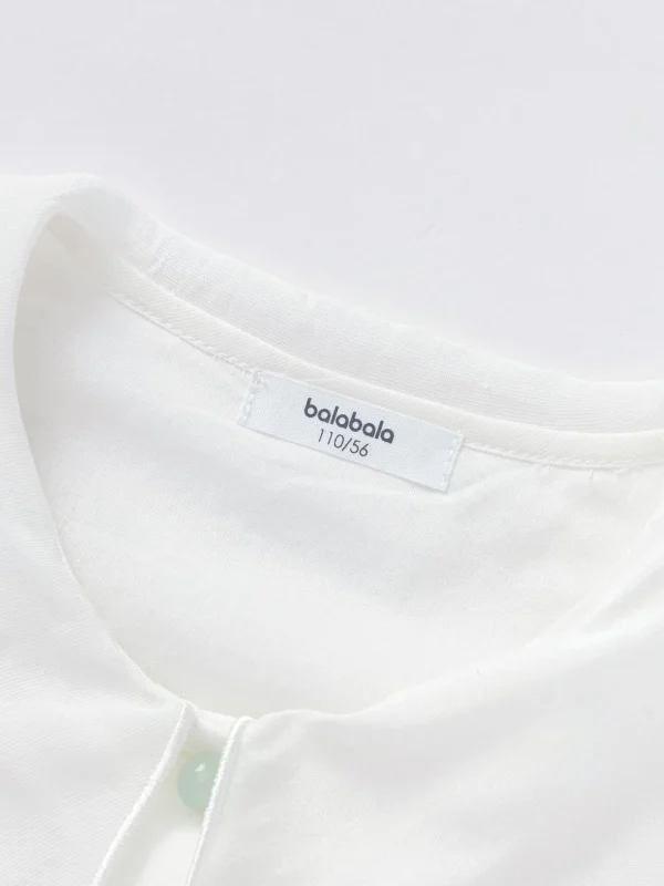 Balabala Children Clothes Girls Hourse-Face Skirt Suit 2025 Winter New Embroidered Shirt Skirt New Year's Outfit Cheap