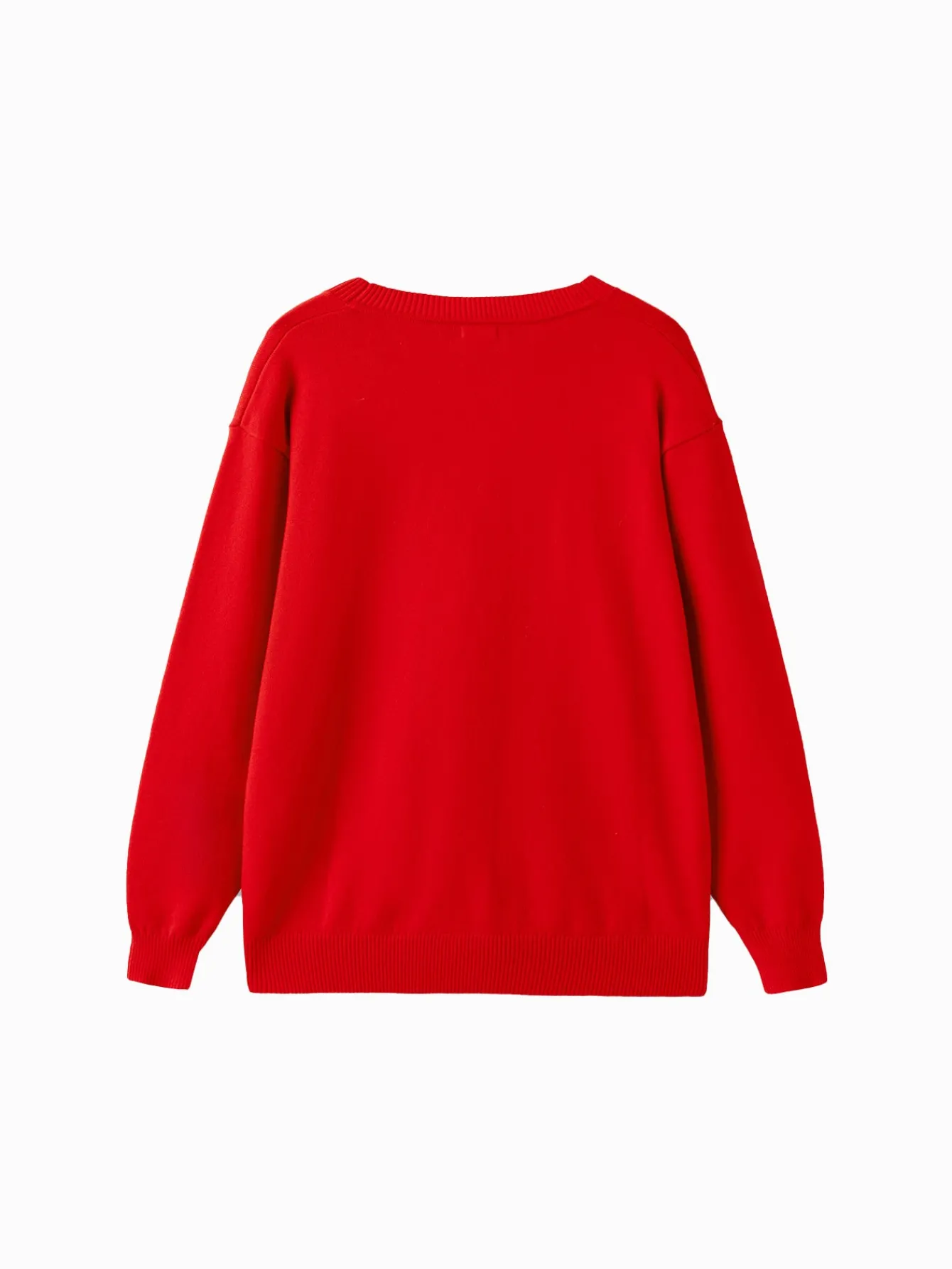 Balabala Children Sweater Boy And Girl Autumn And Winter 2024 New Toddler Kids Pullover Knitwear New Year's Outfit Chinese Red Cheap