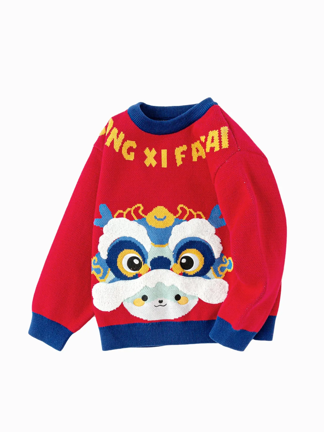 Balabala Children Sweater Boy Girl Autumn And Winter 2024 New Toddler Pullover Knitwear New Year's Outfit Cheap