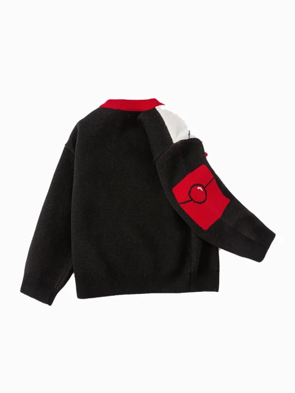 Balabala Children Sweater Boy Girl Autumn And Winter 2024 New Toddler Pullover Knitwear New Year's Outfit Cheap