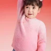 Balabala Children Sweater Girl New Chinese Style Sweater 2024 Winter New Red Knitwear Top Best