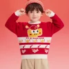 Balabala Children Sweater Turtleneck Sweater Autumn And Winter 2024 New Kid Loose Boy And Girl Knitwear Fashion