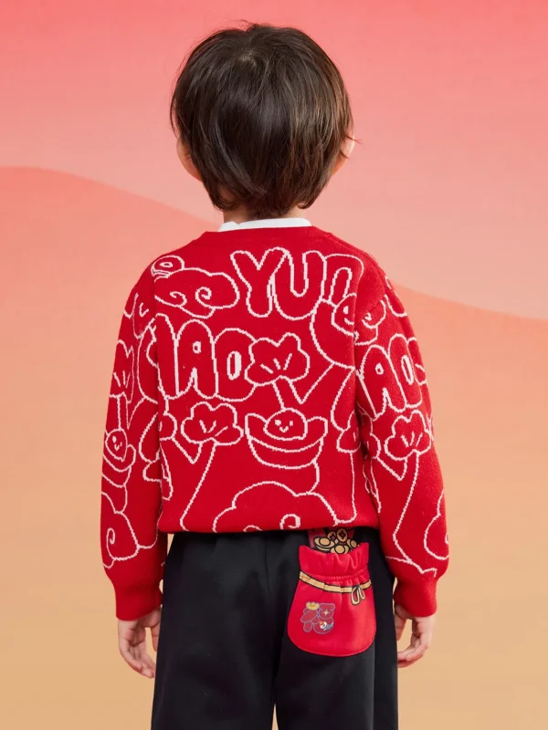 Balabala Children Sweater Turtleneck Sweater Autumn And Winter 2024 New Kid Loose Boy And Girl Knitwear Fashion