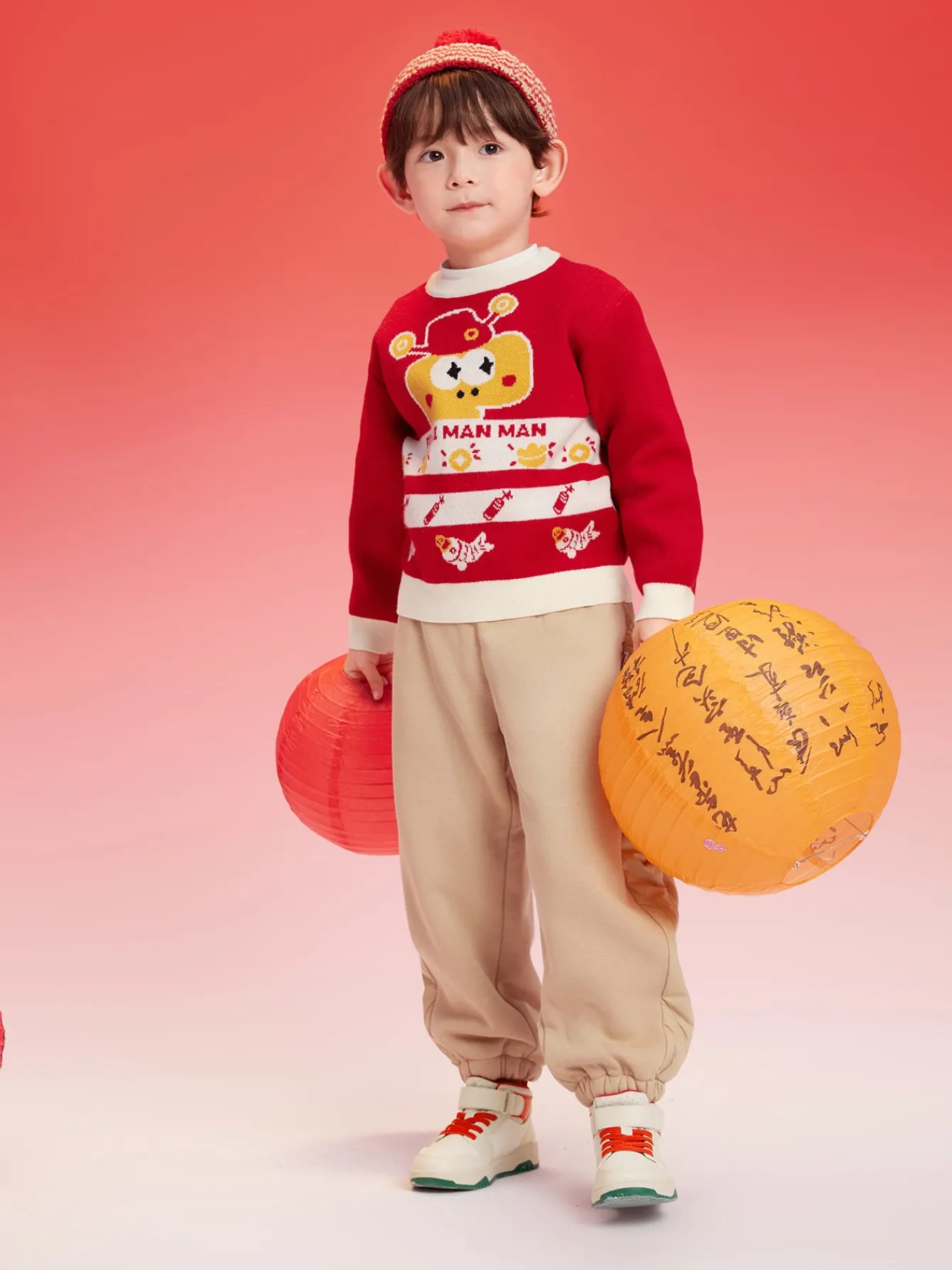 Balabala Children Sweater Turtleneck Sweater Autumn And Winter 2024 New Kid Loose Boy And Girl Knitwear Fashion