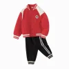 Balabala children's children's long-sleeved suit boys two-piece suit 2025 new spring baby parent-child clothing Chinese Red New
