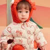 Balabala Children's Clothes Baby Down Jacket Baby Coat 2025 New Winter Clothes Neo- Chinese style New Year Greeting Outfit Best