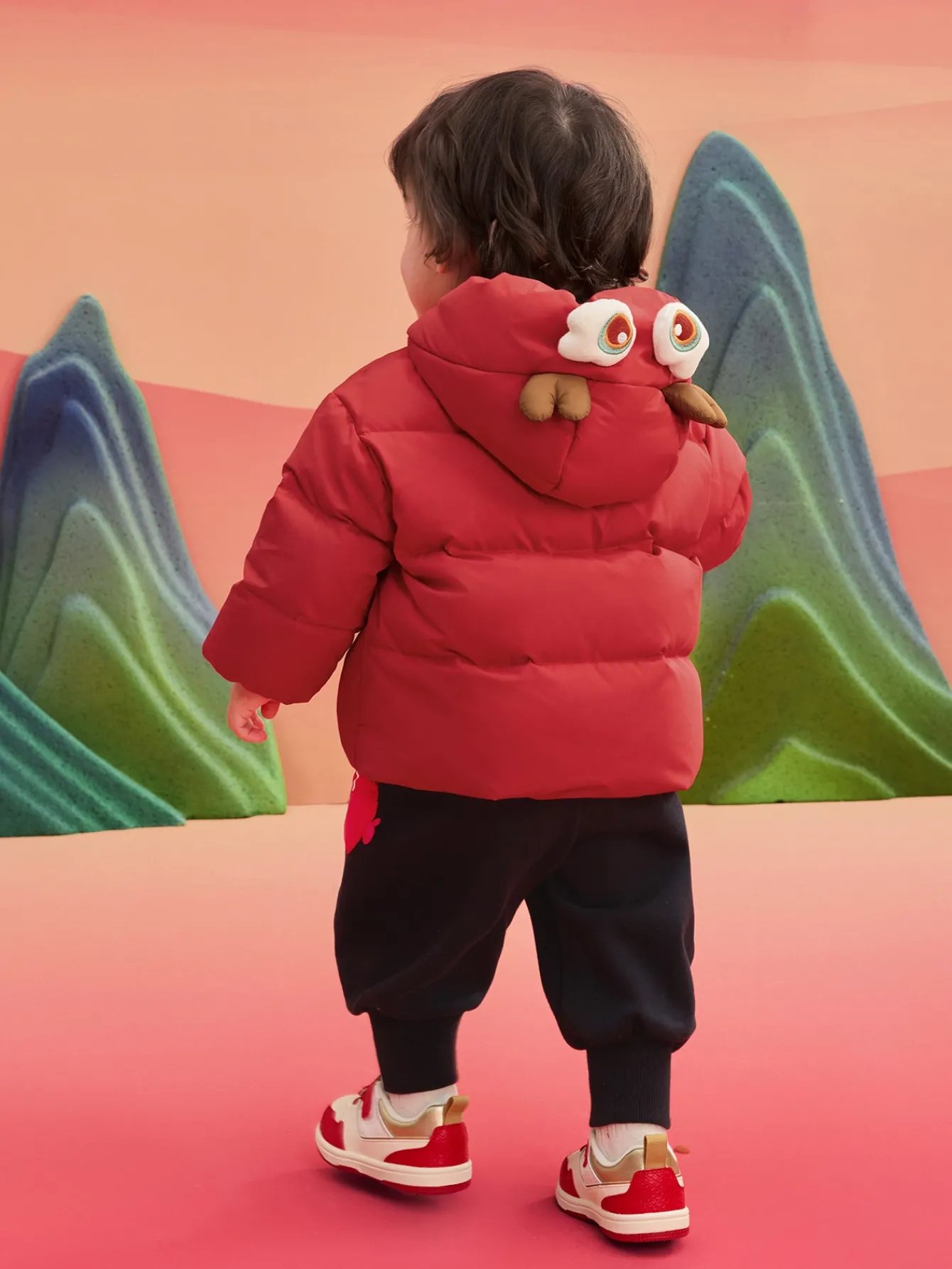 Balabala Children's Clothes Baby Down Jacket Baby Coat 2025 New Winter Clothes Neo- Chinese style New Year Greeting Outfit Best