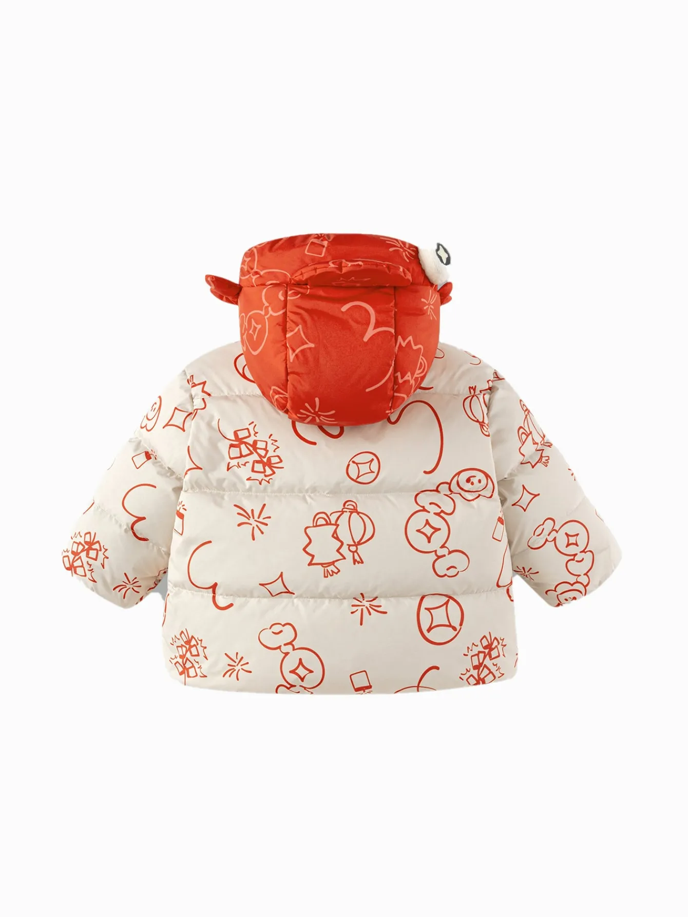 Balabala Children's Clothes Baby Down Jacket Baby Coat 2025 New Winter Clothes Neo- Chinese style New Year Greeting Outfit Best