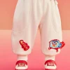 Balabala Children's Clothes Baby Pants Baby Fleece Lined Trousers Winter Clothes 2025 New Baby Thickened New Year Season Cute Store