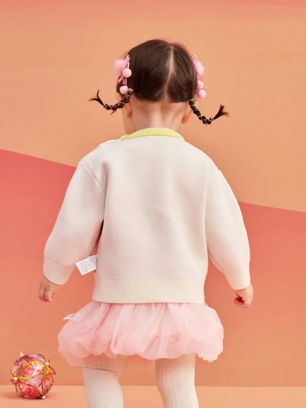 Balabala Children's Clothes Baby Sweater Pullover 2025 New Winter Clothes Baby Bottoming Shirt Cute and Fun Shop