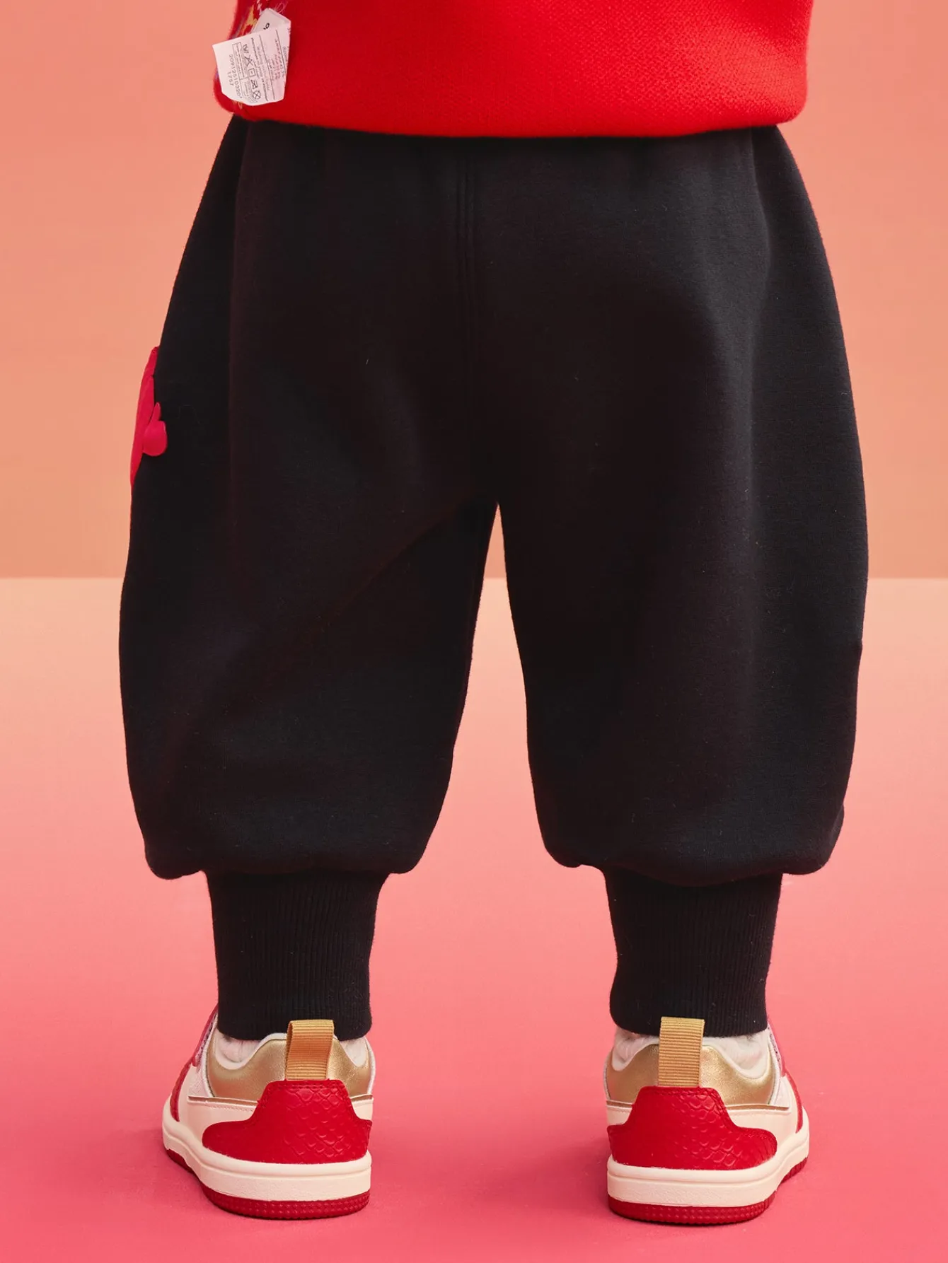 Balabala Children's Clothes Baby Trousers Boy Casual Pants Girl 2025 New Spring Clothes Baby Fleece Lined Hot