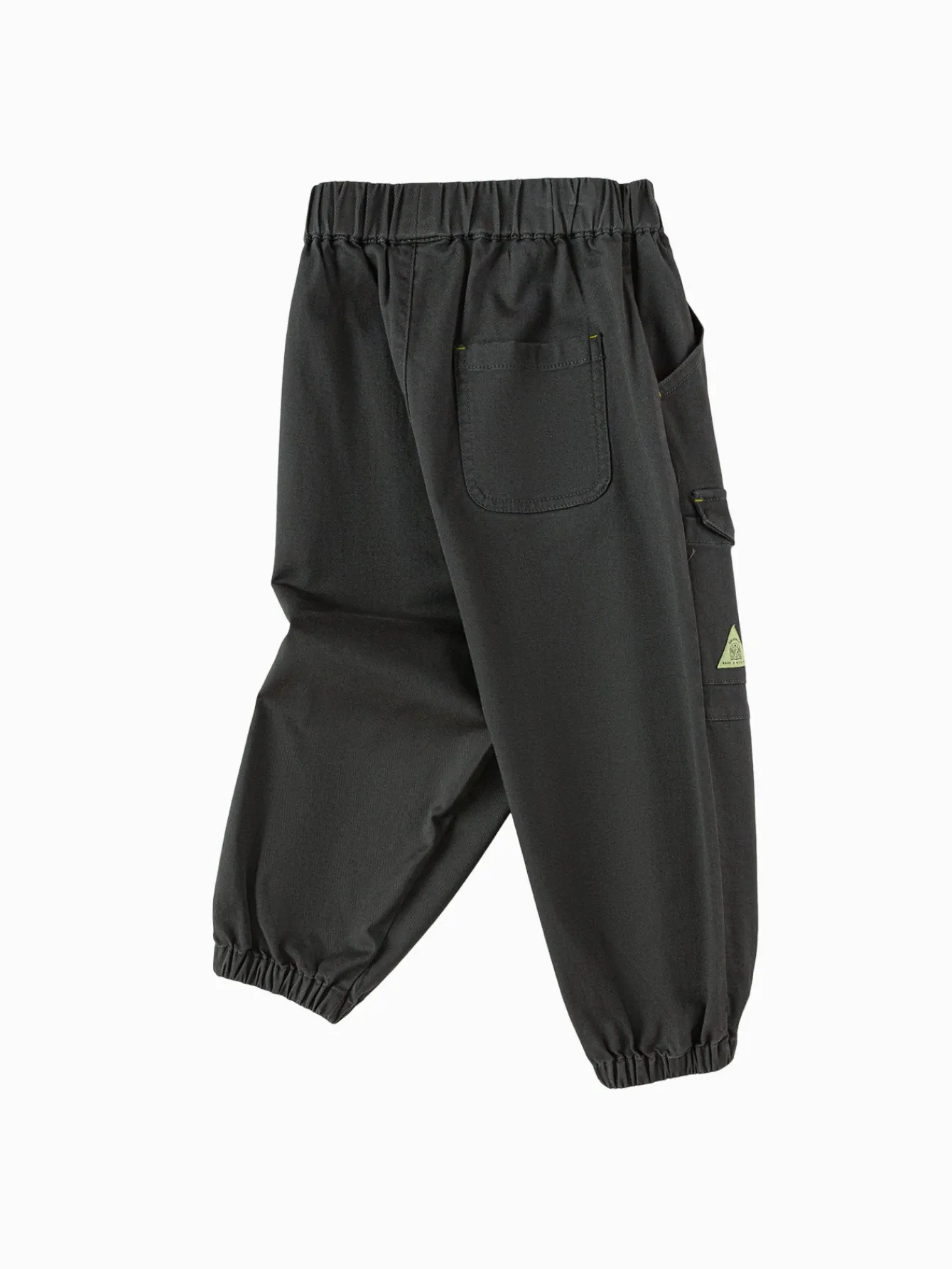 Balabala Children's Clothing Boys Long Pants 2025 Spring New Drawstring Workwear Pants Outdoor Style Dark Gray Best Sale