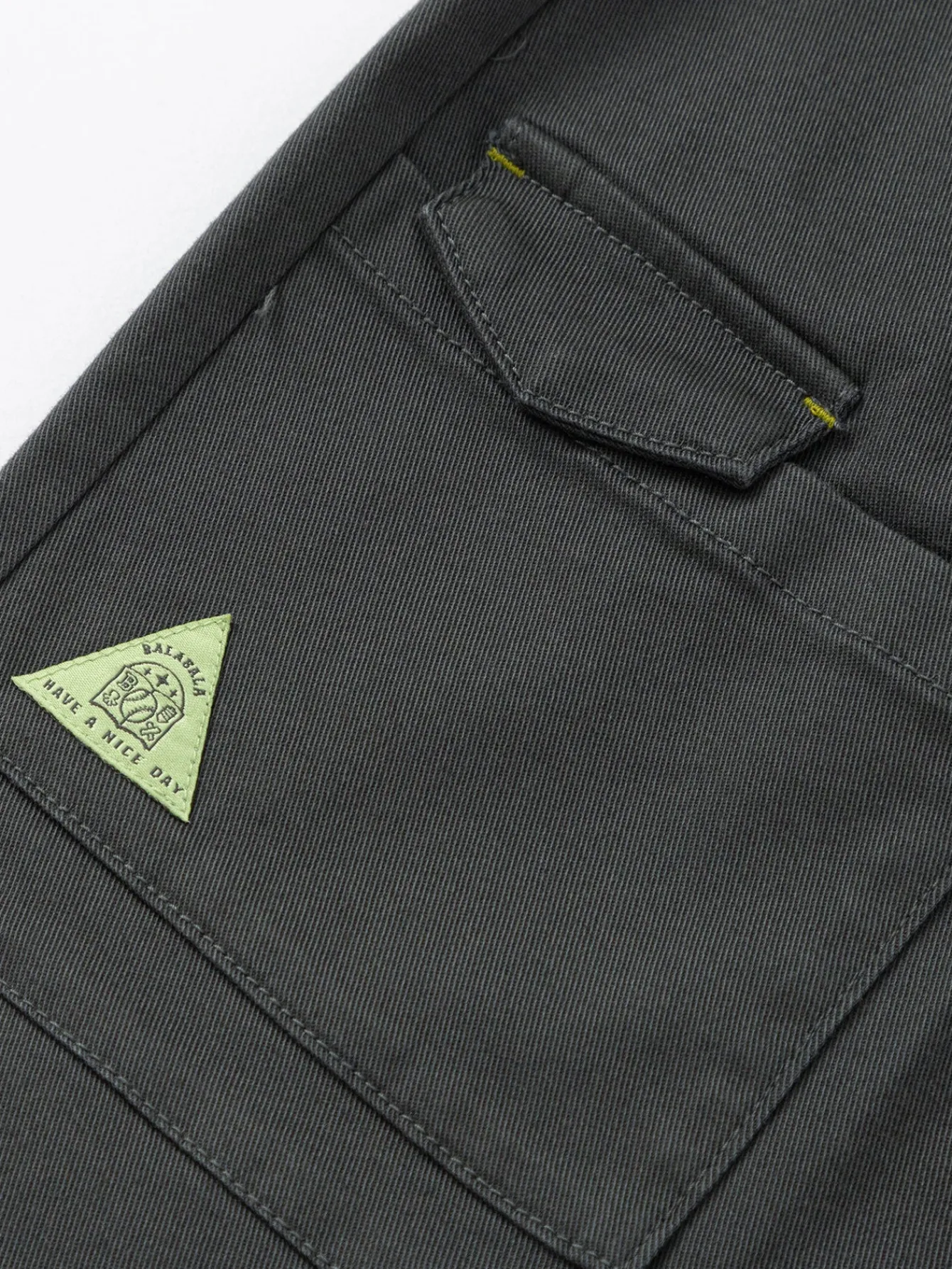 Balabala Children's Clothing Boys Long Pants 2025 Spring New Drawstring Workwear Pants Outdoor Style Dark Gray Best Sale