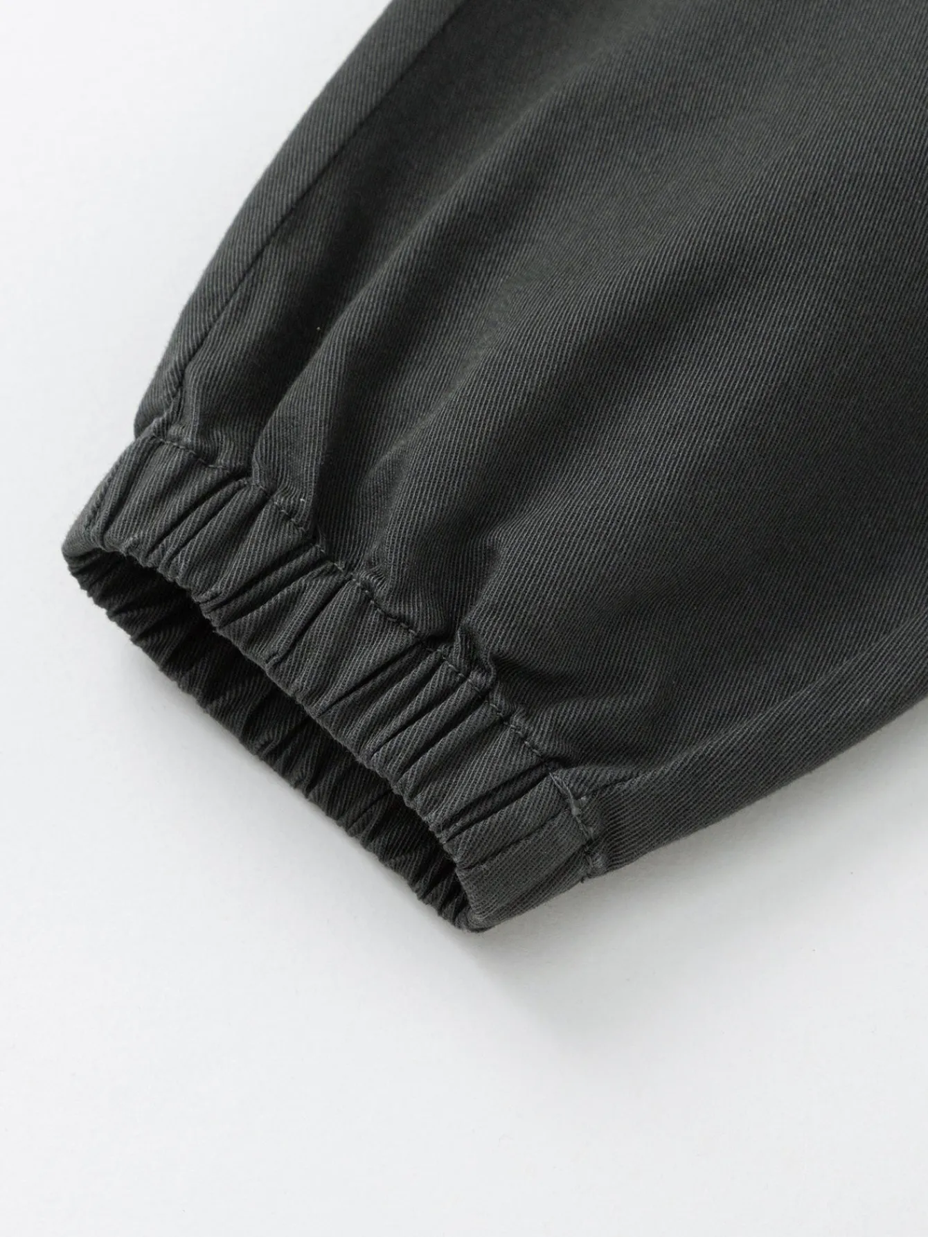 Balabala Children's Clothing Boys Long Pants 2025 Spring New Drawstring Workwear Pants Outdoor Style Dark Gray Best Sale