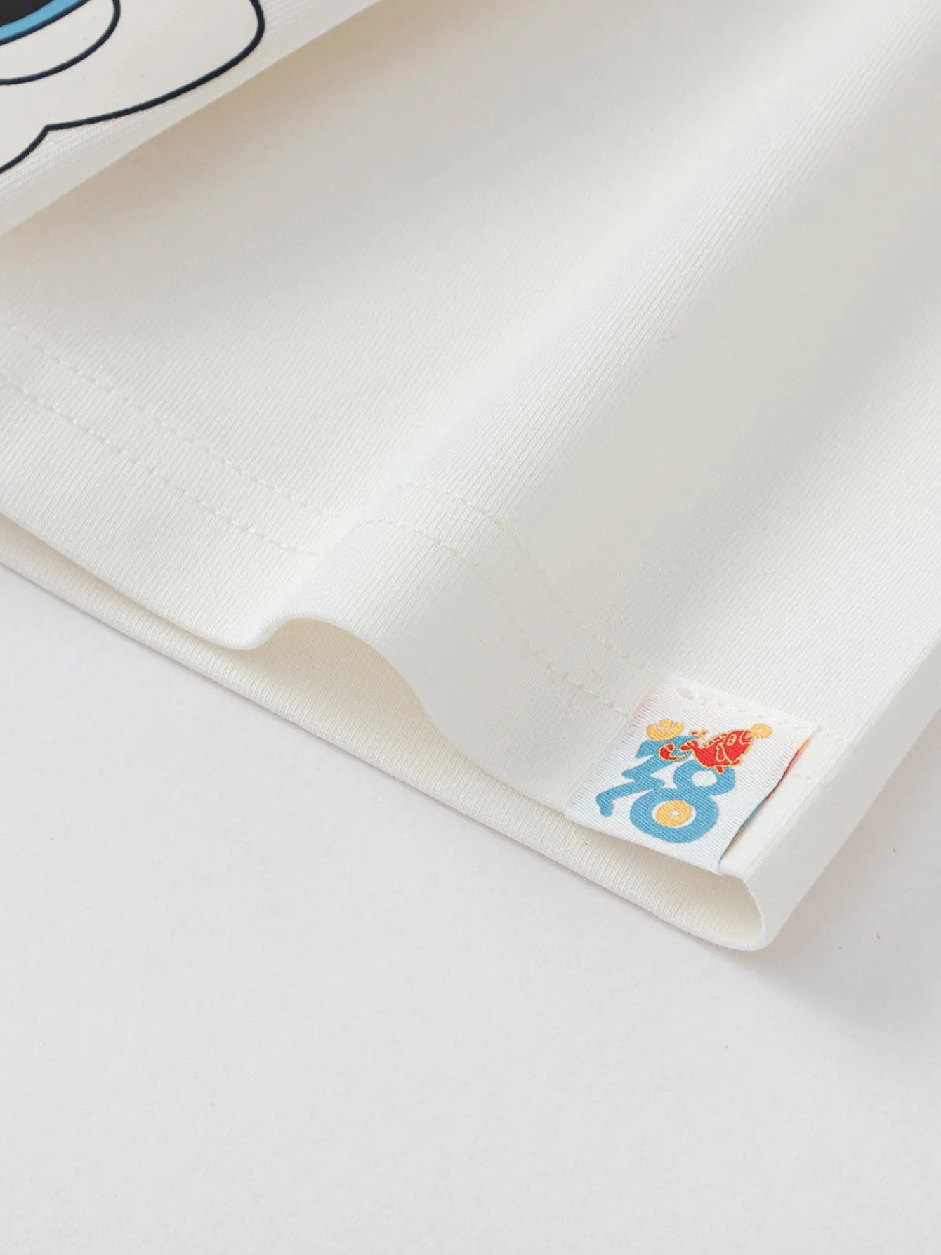 Balabala Children's Clothing Boys' T-Shirt Boys' Underwear 2025 Spring and Autumn New Style Shirt Cute Off-white Clearance