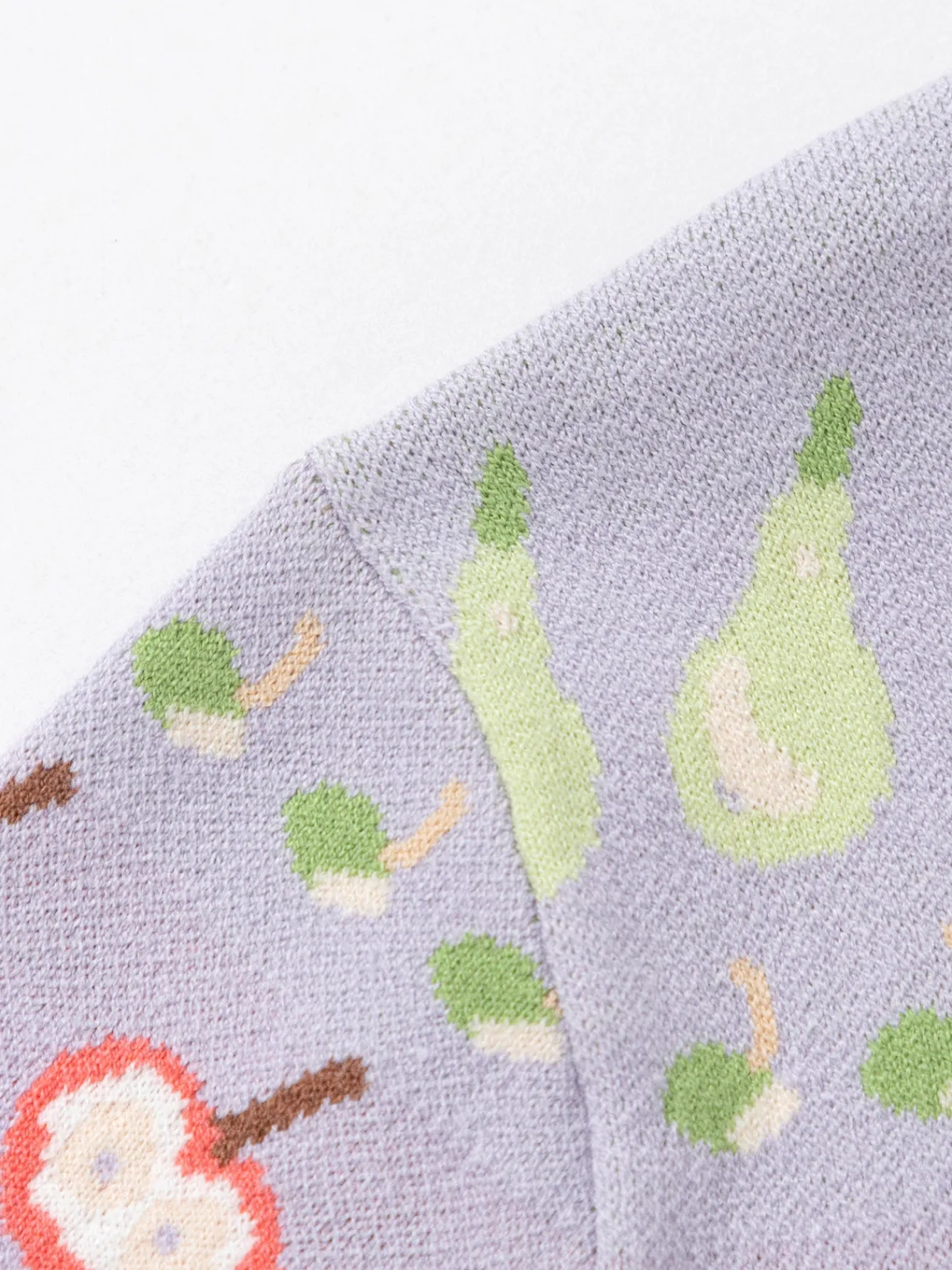 Balabala Children's Clothing Girls' Knitwear Jacquard Knit Cardigan 2025 Spring New Sweet Purple Hot