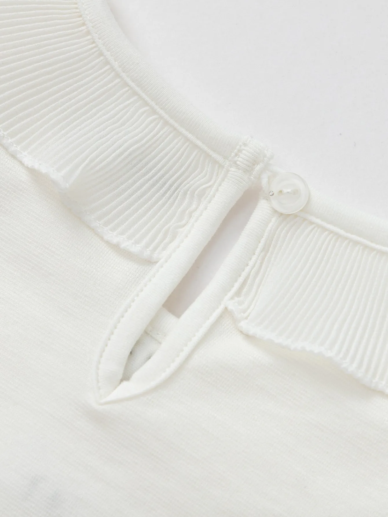 Balabala Children's Clothing Girls Long Sleeve T-Shirt 2025 Spring New Fashion Bow Tie Raw White Best