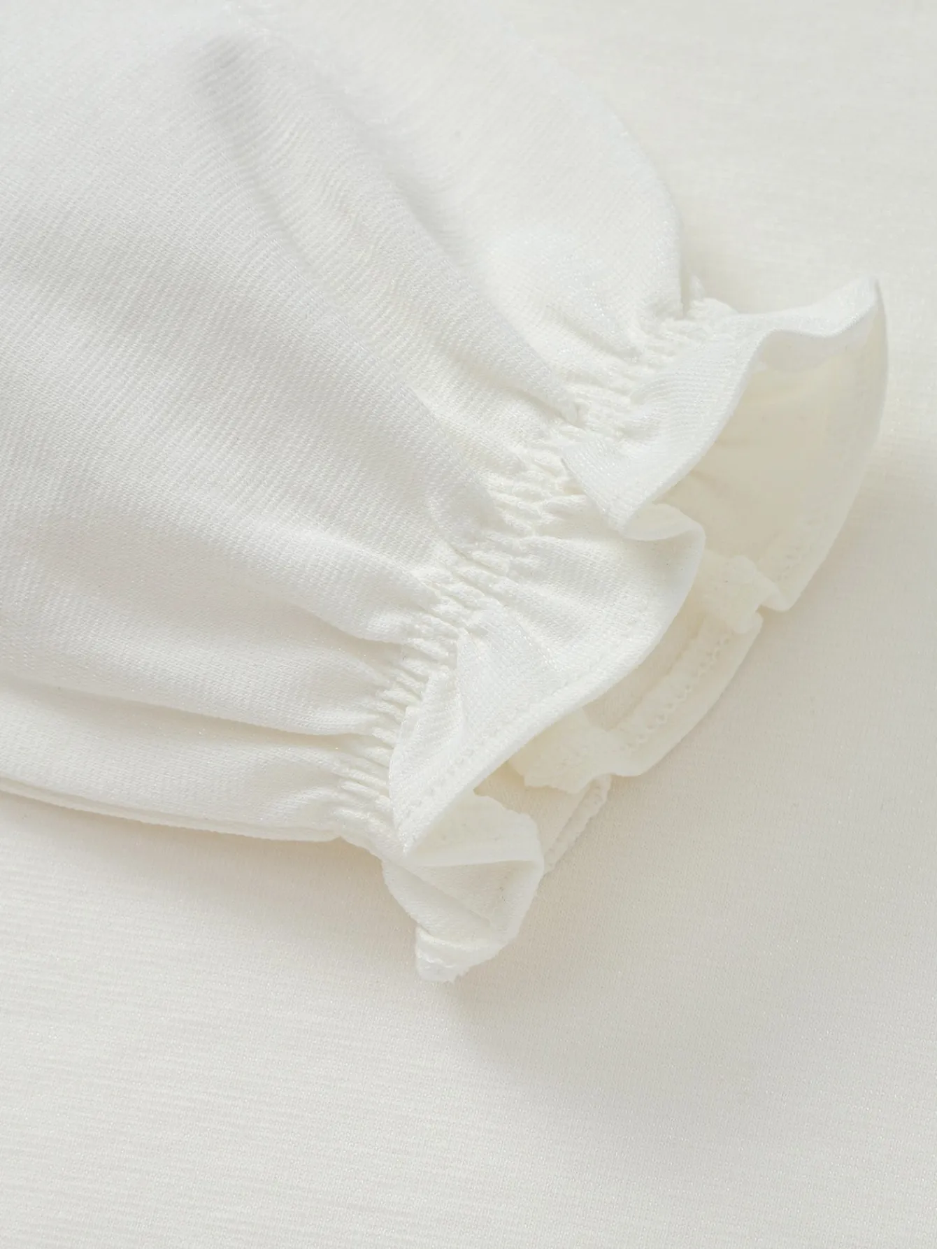 Balabala Children's Clothing Girls Long Sleeve T-Shirt 2025 Spring New Fashion Bow Tie Raw White Best