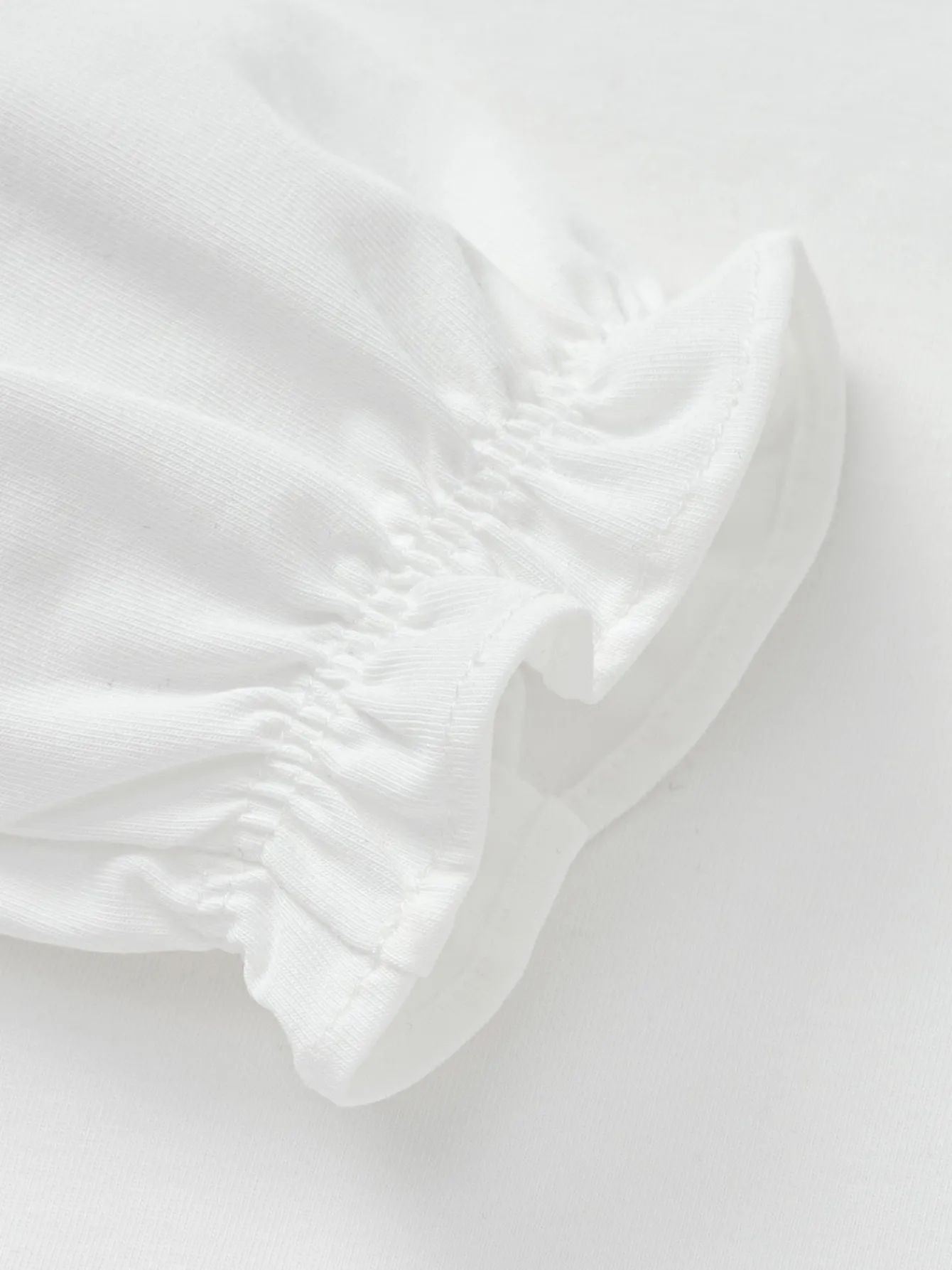 Balabala Children's Clothing Girls Long Sleeve T-Shirt 2025 Spring New Style Sweet Lining Raw White Hot