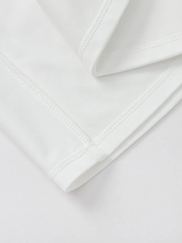 Balabala Children's Clothing Girls Long Sleeve T-Shirt 2025 Spring New Style Sweet Lining Raw White Hot