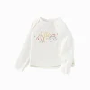 Balabala Children's Clothing Girls' Long Sleeve T-Shirt 2025 Spring New Style Underwear Top Sweet Raw White Cheap