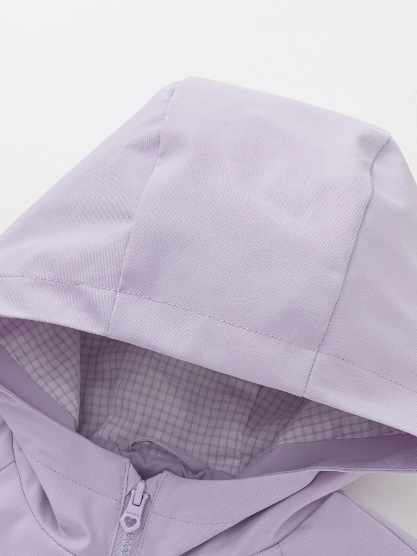 Balabala Children's Clothing Girls Soft Shell Jacket Hooded Outerwear 2025 Spring New Two-Piece Set Violet Clearance