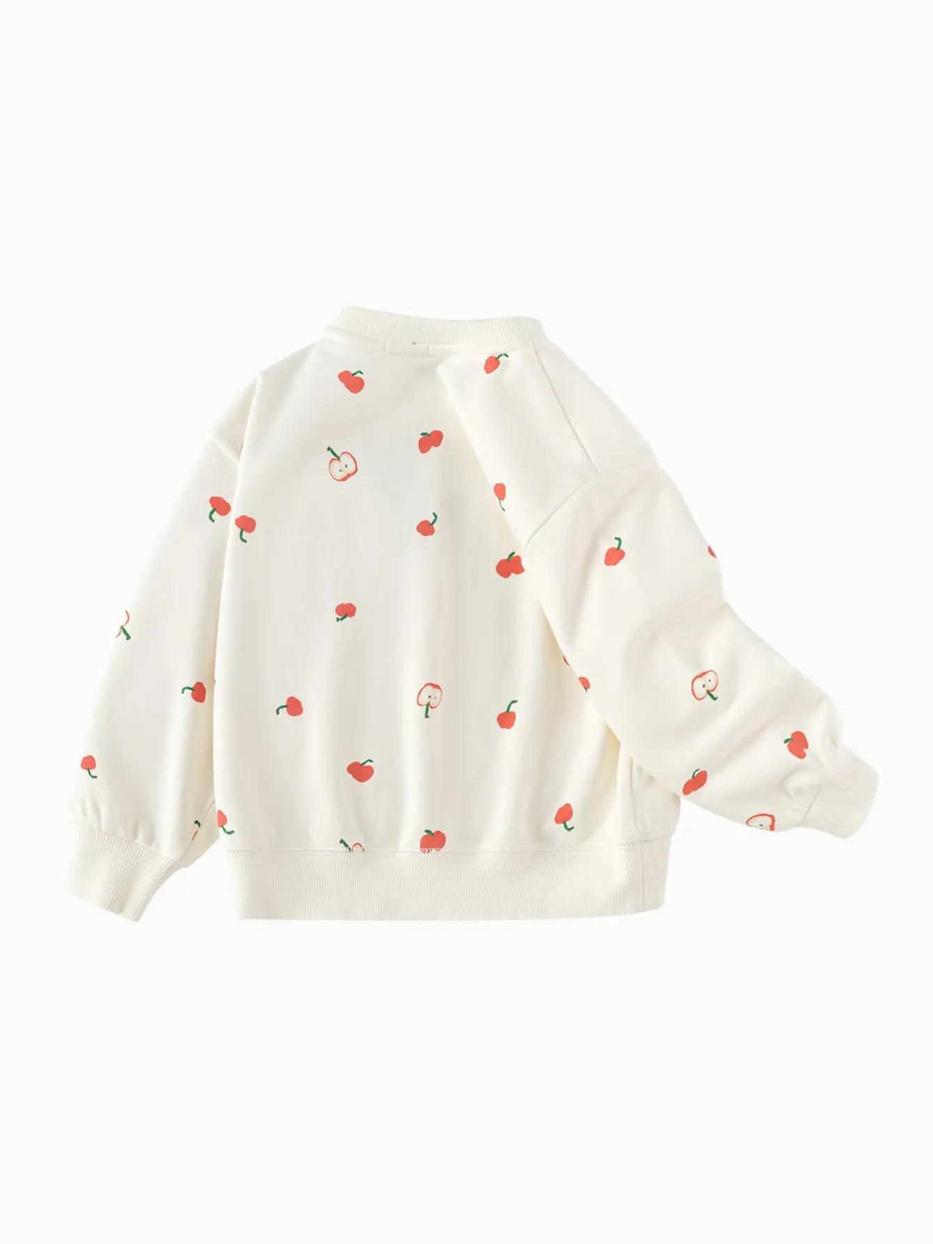 Balabala Children's Clothing Girls' Sweater 2025 Spring New Floral Print Top Cute White Cheap