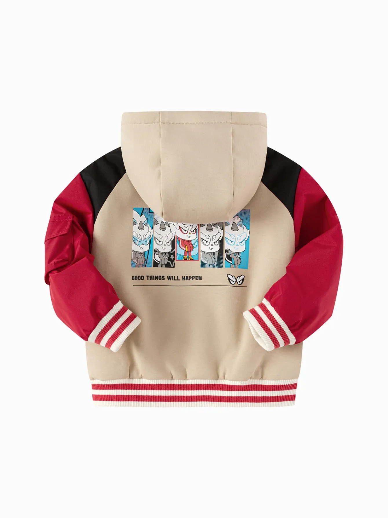balabala_childrens_cotton_coat_boys_spring__new_hooded_jacket_patchwork_trendy_1.webp Balabala children's cotton coat boys' spring 2025 new hooded jacket patchwork trendy Khaki Store