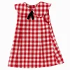 Balabala Children's Dress Toddler Girls A-Line Skirt 2025 Spring and Autumn New Arrival Dress Red White Best
