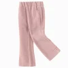 Balabala Children's Pants Girls Flared Pants 2025 Spring and Autumn New Style Knit Pants Pink Best