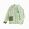 Balabala children's sweater V-neck knitted sweater Toddler Boys clothing 2025 spring new style open sweater Pink Green Cheap