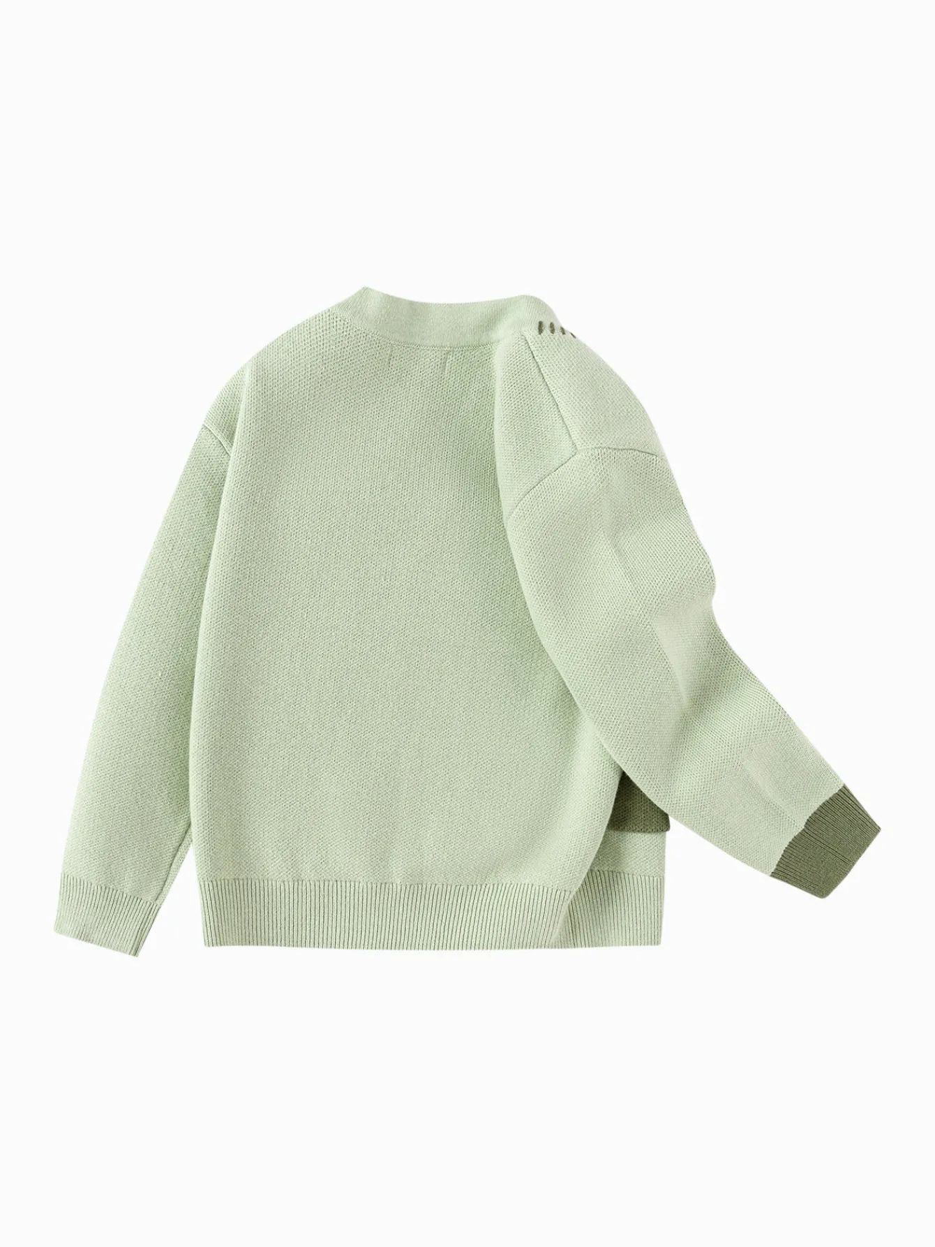 Balabala children's sweater V-neck knitted sweater Toddler Boys clothing 2025 spring new style open sweater Pink Green Cheap