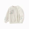 Balabala children's sweatshirt new Chinese style embroidery top girls' children's clothing 2025 new spring outfit Off-white Hot
