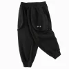 Balabala Children's Trousers Boys' Drawstring Trousers 2025 Spring New Casual Pants Black Sale