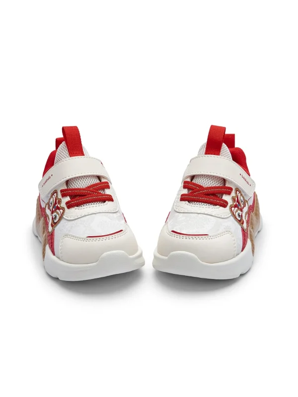 Balabala children's walking shoes boys girls 2025 spring new soft non-slip New Year's Eve shoes White Red Sale